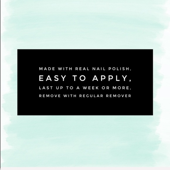 LAST ONE 4 for $15 nail stickers -white with pink - Picture 2 of 2